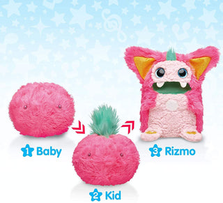 Rizmo Your Evolving Musical Friend | Interactive Plush Kids Toy with Fun Games | Cute Electronic Pet for Children 6+ Year Olds, Boys & Girls, Berry