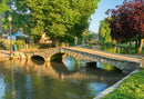 Cotswolds Arlington Row at Bibury and Footbridge over the river Windrush in Burton 2 x 1000 Piece Jigsaw Puzzle Collection--5