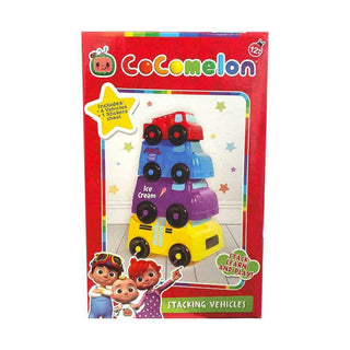Cocomelon 4 Fun Stacking Vehicles Cars 1 Sticker Sheet Toy New Kids 12+ Months