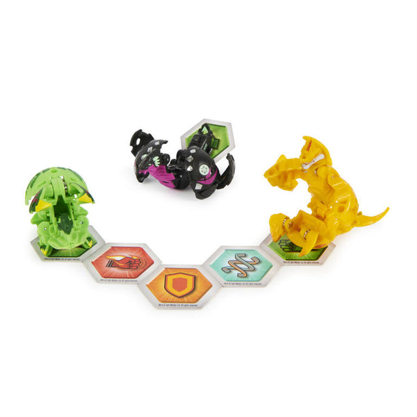 Bakugan Evolutions Starter Pack 3-Pack, Serpillious Ultra with Colossus and Neo Dragonoid