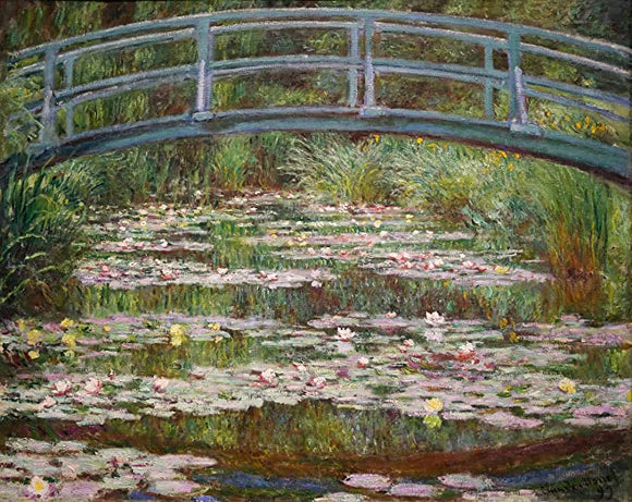 Claude Monet Jigsaw Puzzle - The Japanese Footbridge and Food Wine Garden Le Dejeune 2 x 1000 Piece Collection