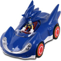 Box Damage Official Sonic the Hedgehog Movie Toys | SEGA Racing Pull Back Speed Racer | Large Size Toy Car- Blue