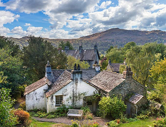 The Lakes Jigsaw Puzzle and - Autumn at Ashness Bridge and Grasmere Cottage 2 x 1000 Piece Collection (Lake District)