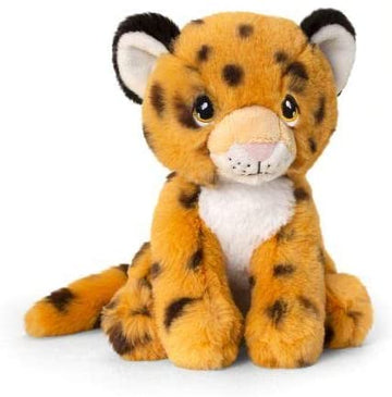 Cheetah plush toy leopard teddy made from 100% recycled materials