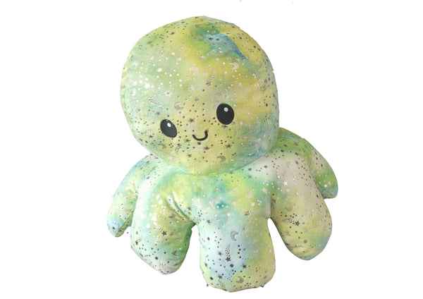 Giant Reversible Octopus - Moon Sun Star sparkles - Tie Dye Design