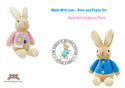 Rainbow Designs Made with Love Peter Rabbit and Flopsy Deluxe Hand Knitted Set
