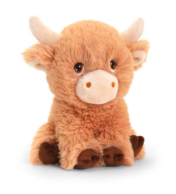 Keel Toys Keeleco Shaggy Highland Cow 20cm - SE1777