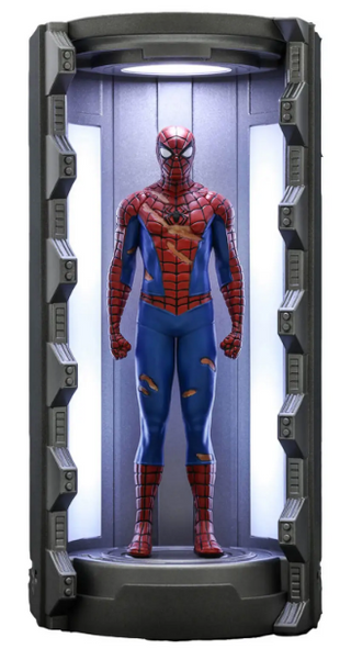 Hot Toys Marvel's Spider-Man Damaged Classic Suit Compact Miniature Figure
