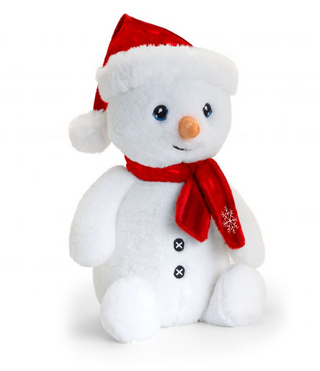 Keel Toys Snowman with Scarf Soft Toy 20cm  Keelco Recycled Eco Plush