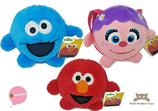 Sesame Street Squish Super Soft Slow Rise Plush Toy Elmo, Cookie or Abby