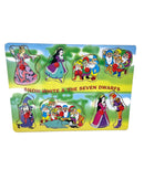 Wooden Puzzle Set of 3 Basic EASY Puzzles Snow White, Princess and Trains-3