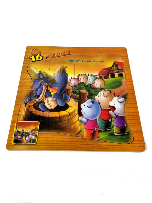 The Amazing Spiderman and Timber Wolf & The Eanling Wooden Puzzle Set
