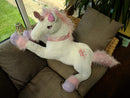 Deluxe Paws Extra Large Silky Soft Unicorn Plush White or Pink-3