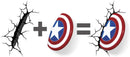 Marvel Captain America Shield 3d Wall Light-6