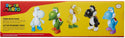 Super Mario Yoshi Multi Pack Exclusive 2.5-Inch Mini Figure 5-Pack. Green, Blue, White, Yellow and Black Yoshi