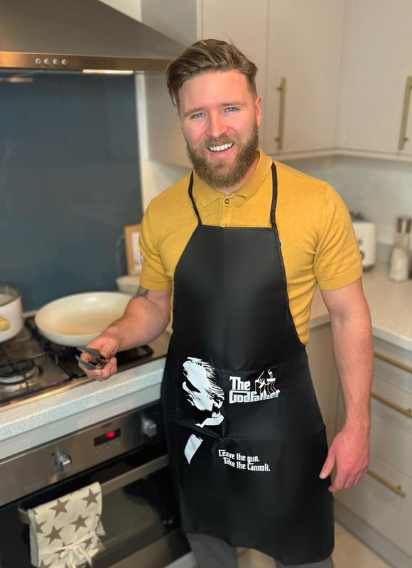 The Godfather BBQ Barbecue Grilling Apron Funny Kitchen Gift for Men