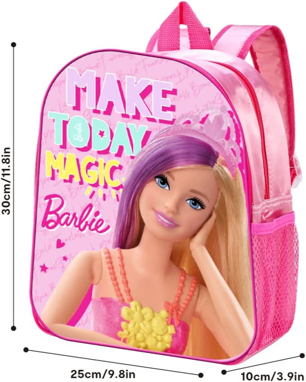 Barbie Pink Backpack School Bag For Boys Kids Travel Sleep Over Accessories