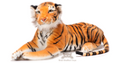 Deluxe Paws Medium Brown Tiger Stuffed Soft Plush 140cm