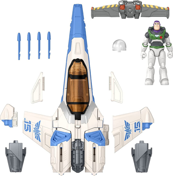 Disney Pixar Lightyear Blast & Battle XL-15 Spaceship & Buzz Figure Toy Set