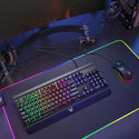 Metallic Gaming Keyboard (PC268A) - Rainbow Backlight, Spill Resistant, Durable