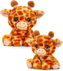 Keel Adoptable World GIRAFFE 16cm 100% Recycled Eco Plush Soft Toy-2