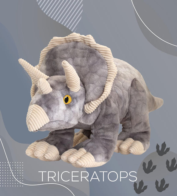 Keeleco 100% Recycled Plush Eco Toys (Triceratops)