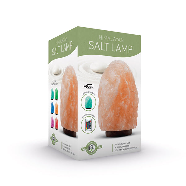 Colour Changing Himalayan Salt Lamp (USB Powered) - 16 COLOURS