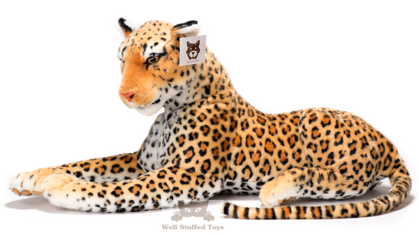 Deluxe Paws Realistic Large Leopard Plush 100cm 40"