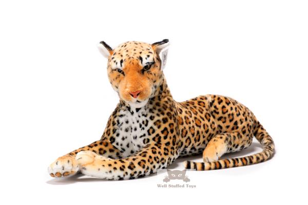 Deluxe Paws Realistic Large Leopard Plush 100cm 40"