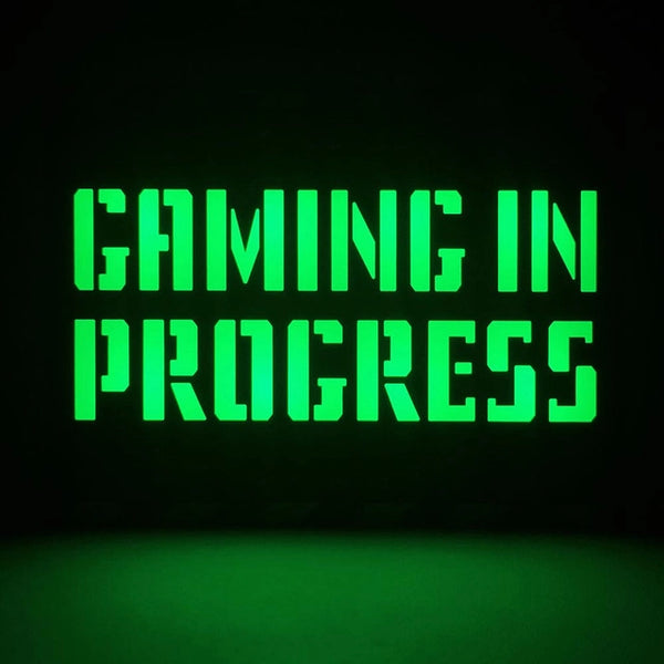RED5 Gaming In Progress Sign Light | Desk Novelty Lightbox for Gamers