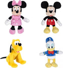 Simba Toys Disney - Mickey Minnie Donald Pluto - 20cm Plush Set of 4 Characters