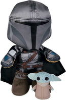 Mandalorian with Baby Yoda (Grogu) 25cm Plush Soft Toy - Simba Toys 6315875806 Star Wars-1