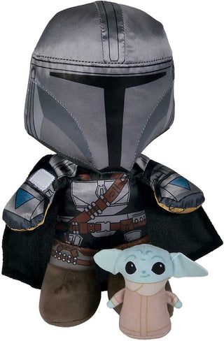 Mandalorian with Baby Yoda (Grogu) 25cm Plush Soft Toy - Simba Toys 6315875806 Star Wars