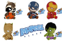 Mopeez Avengers Marvel Plush Full Set - Hulk Cap America Iron Man Rocket Groot