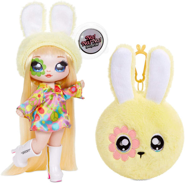 Na Na Na Surprise 2-in-1 Fashion Doll and Plush Purse - Collectable - Series 4 - Bebe Groovy