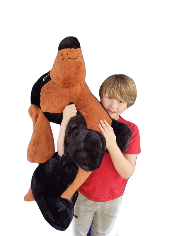GIANT 100cm Sausage Dog Dachshund Plush Soft Toy Extra Large