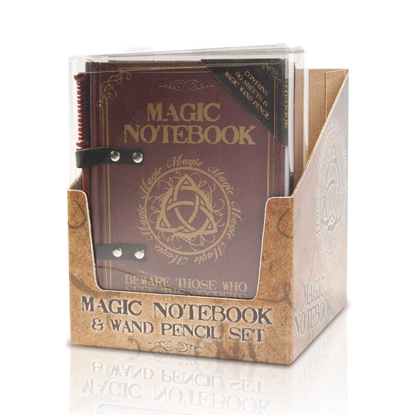 A5 Magic Wand Notebook Note Pad with Wand Pencil Novelty Notepad Harry Potteer