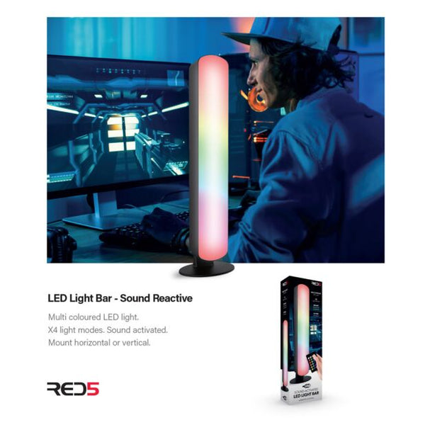 Sound Reactive Led Panel RED5 LED Sound Reactive Light Bar | Well Made Gifts