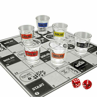 Box damaged - Snakes And Bladdered Drinking Alcohol Shots 6 Glasses Party Game Hen Stag