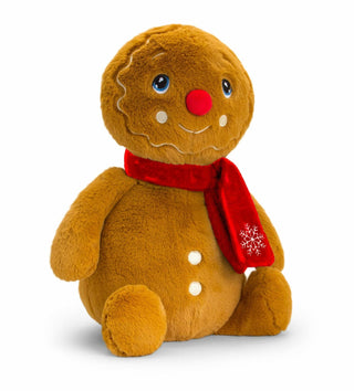Keel Toys Christmas Gingerbread Man Plush Soft Toy 20cm 100% Recycled