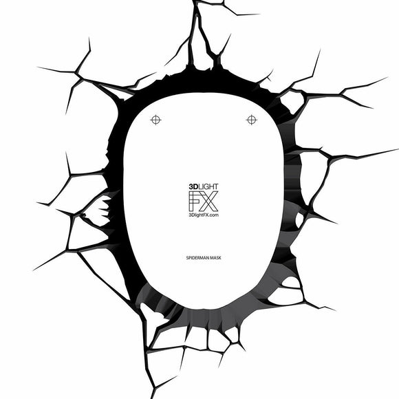 Kids Cordless 3D Led Night Light FX Spiderman Marvel Lamp Wall Xmas Gift