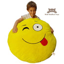 Huge XXL Giant Emoji Cushions - Smile Goofy PMSL Shades Heart Eyes-9