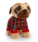 Keel Toys Pugsley Soft Plush 25cm Standing ELF SANTA RUDOLPH CHRISTMAS PUDDING-4