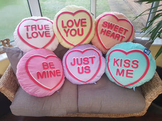 Love Heart Sweets Cushion 22"