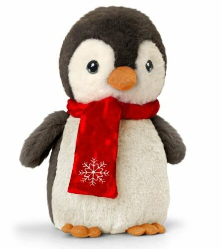 Keel Toys Penguin with Scarf Soft Toy 20cm 100% Recycled Eco Plush