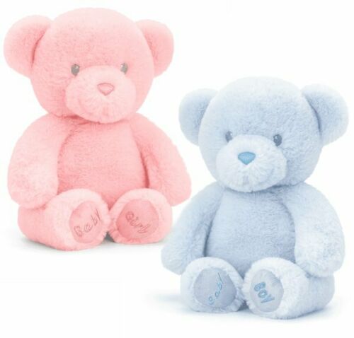 Baby Boy Blue Baby Girl Pink Plush Soft Toy Newborn Baptism Baby Shower Gift Keel Keeleco
