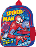 Spiderman Blue Crawler Backpack School Bag For Boys Kids Travel Sleep Over Accessories