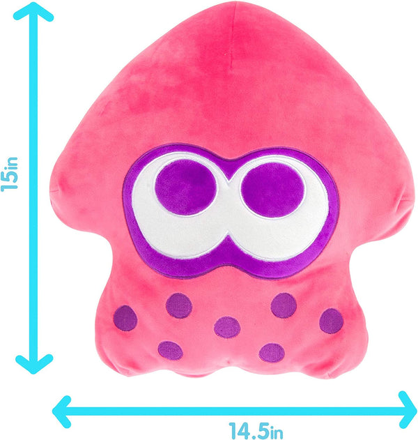 TOMY Mario Bros Club Mocchi Pink Splatoon Squid Plush Soft Toy Kids Childrens