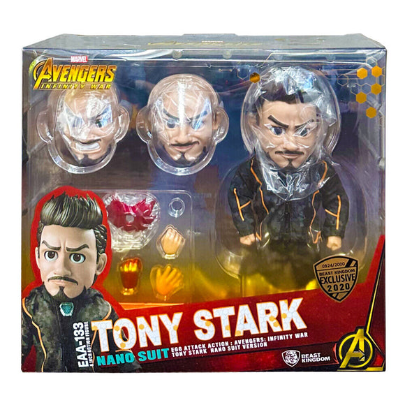 Beast Kingdom Marvel Tony Stark Nano Suit Egg Attack Action Collectible Figure