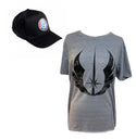 Difuzed Star Wars Rebel Alliance Insignia Unisex Cotton T-Shirt (Medium) & X-Wing Starfighter Snapback Baseball Cap